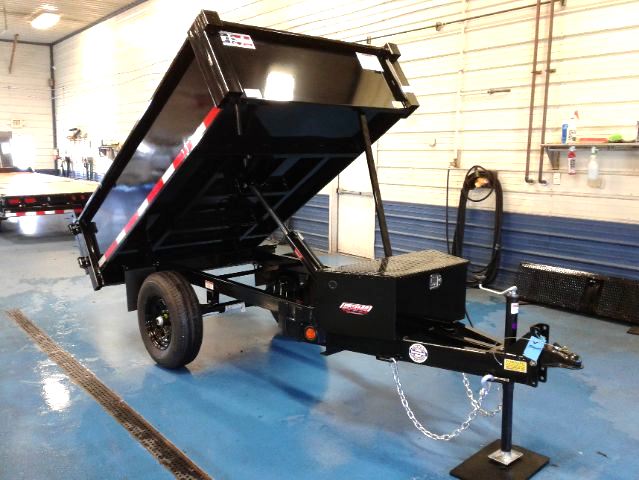 QSA 5x8 Deckover Dump Trailer - Bed Up QSA 5x8 Deckover Dump Trailer - Bed Up