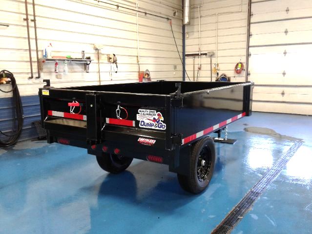 QSA 5x8 Deckover Dump Trailer - Rear QSA 5x8 Deckover Dump Trailer - Rear