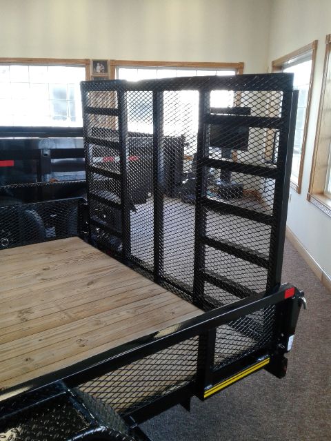 Screen Side Landscape Trailer 82x16 Gate Screen Side Landscape Trailer 82x16 Gate