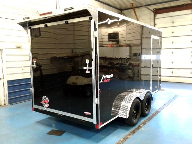 Homesteader 7x14 V-Nose *REAR SPOILER + OHV PKG* - Rear