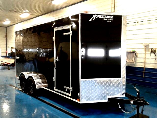 Homesteader Intrepid 7x16 Black ATV Hauler