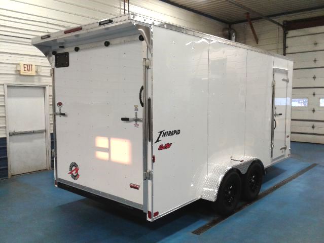 Homesteader Intrepid 7x16 V-Nose OHV Package *REAR SPOILER* - Rear