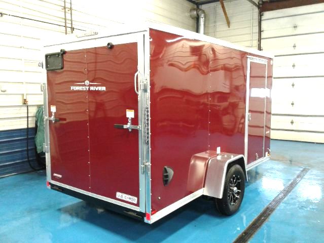 US Cargo 6x12 Slope V-Nose - Rear