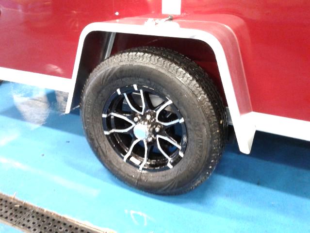 US Cargo 6x12 Slope V-Nose - Wheels
