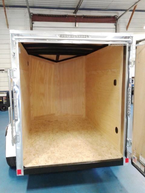 Haulin 5x8 Enclosed Trailer VNose Inside