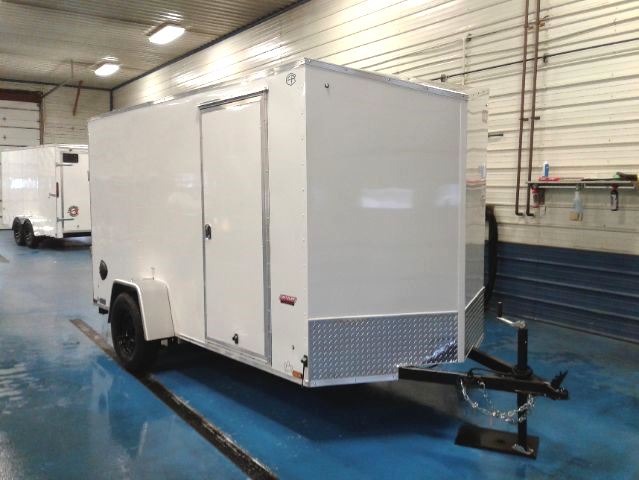 Cargo Mate 6x12 Enclosed Trailer White