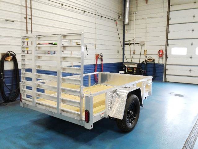 Aluminum 5x8 Utility Trailer ATP Front rear