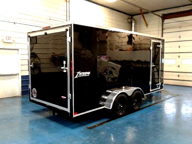 Homesteader Intrepid 7x16 6' 6" Interior height Ramp Door,REAR Homesteader Intrepid 7x16 6' 6" Interior height Ramp Door, REAR