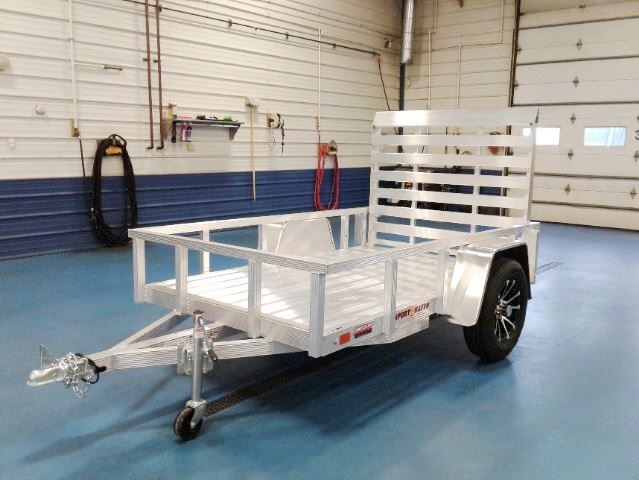Sport Haven 5x8 ALuminum Utility Trailer, Aluminum Wheels Front