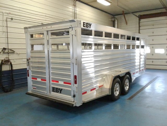EBY Maverick Gooseneck Trailer Rear - Metzler Trailer