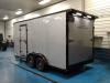Haulin 7.5x16 Slope Nose Enclosed Trailer - DeckTred Flooring - Rear